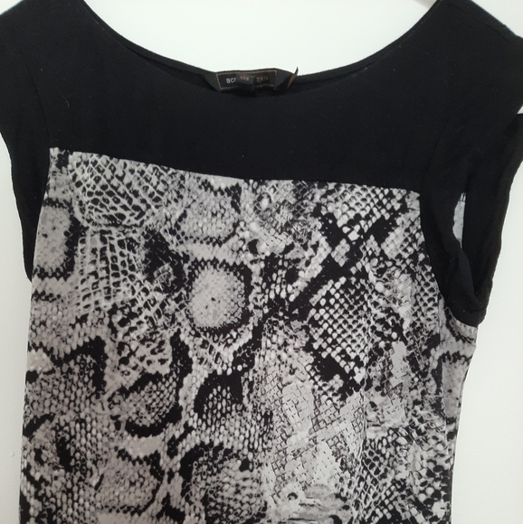 BCBG MaxAzria Mini Dress With Snakeskin Print - Picture 2 of 10